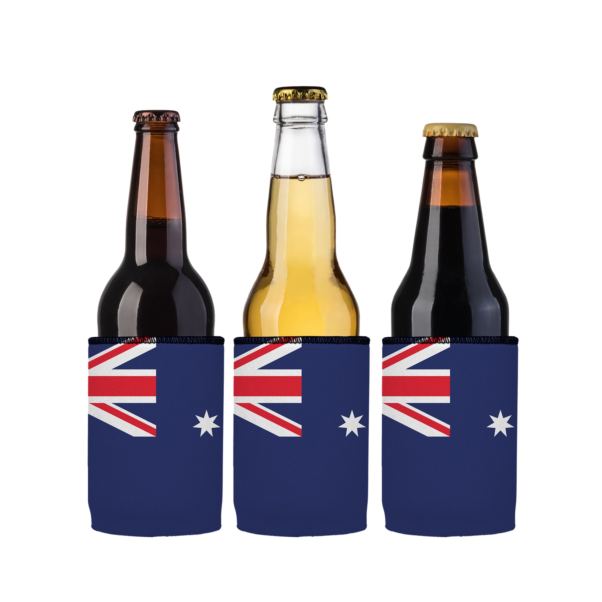 Stubbyz Australian Flag Stubby Cooler 3-Pack