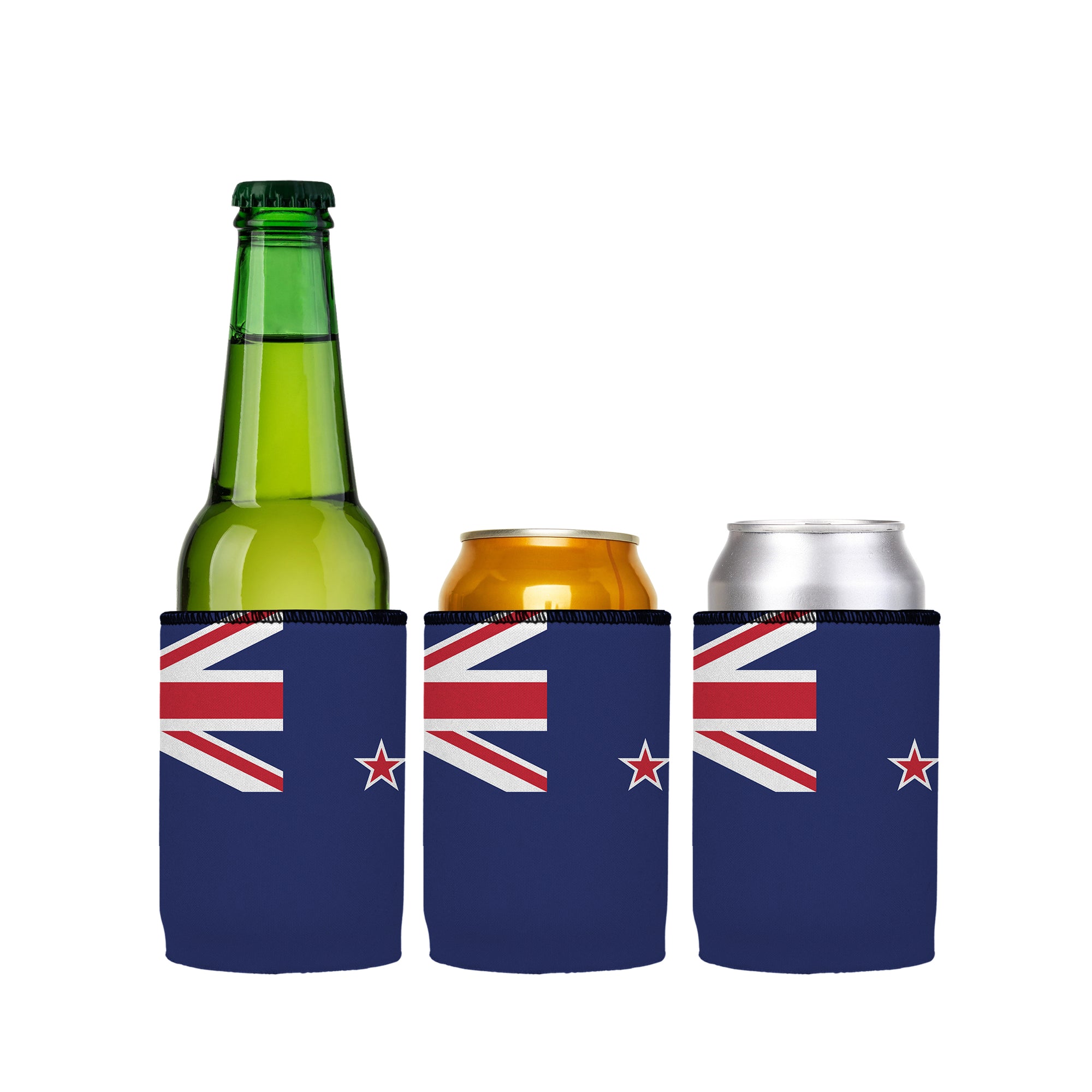 Stubbyz New Zealand Flag Stubby Cooler 3-Pack