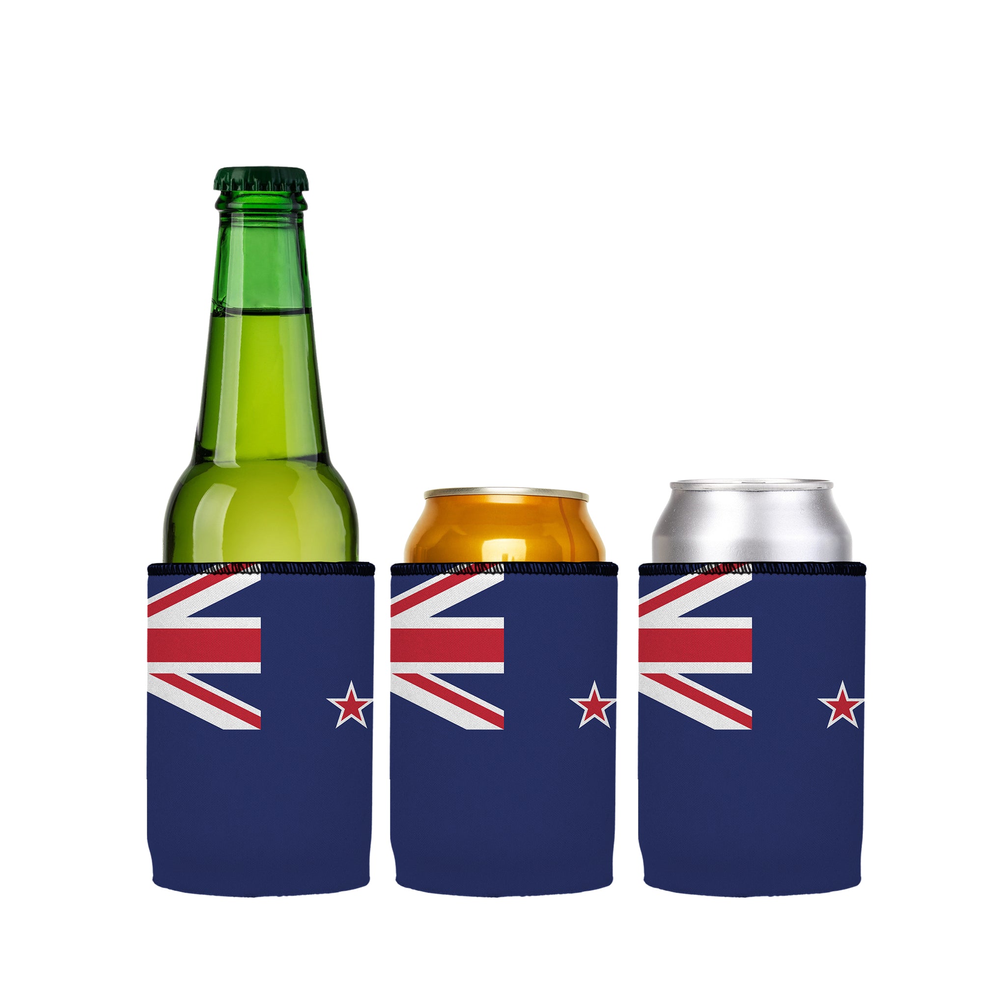 Stubbyz New Zealand Flag Stubby Cooler 3-Pack