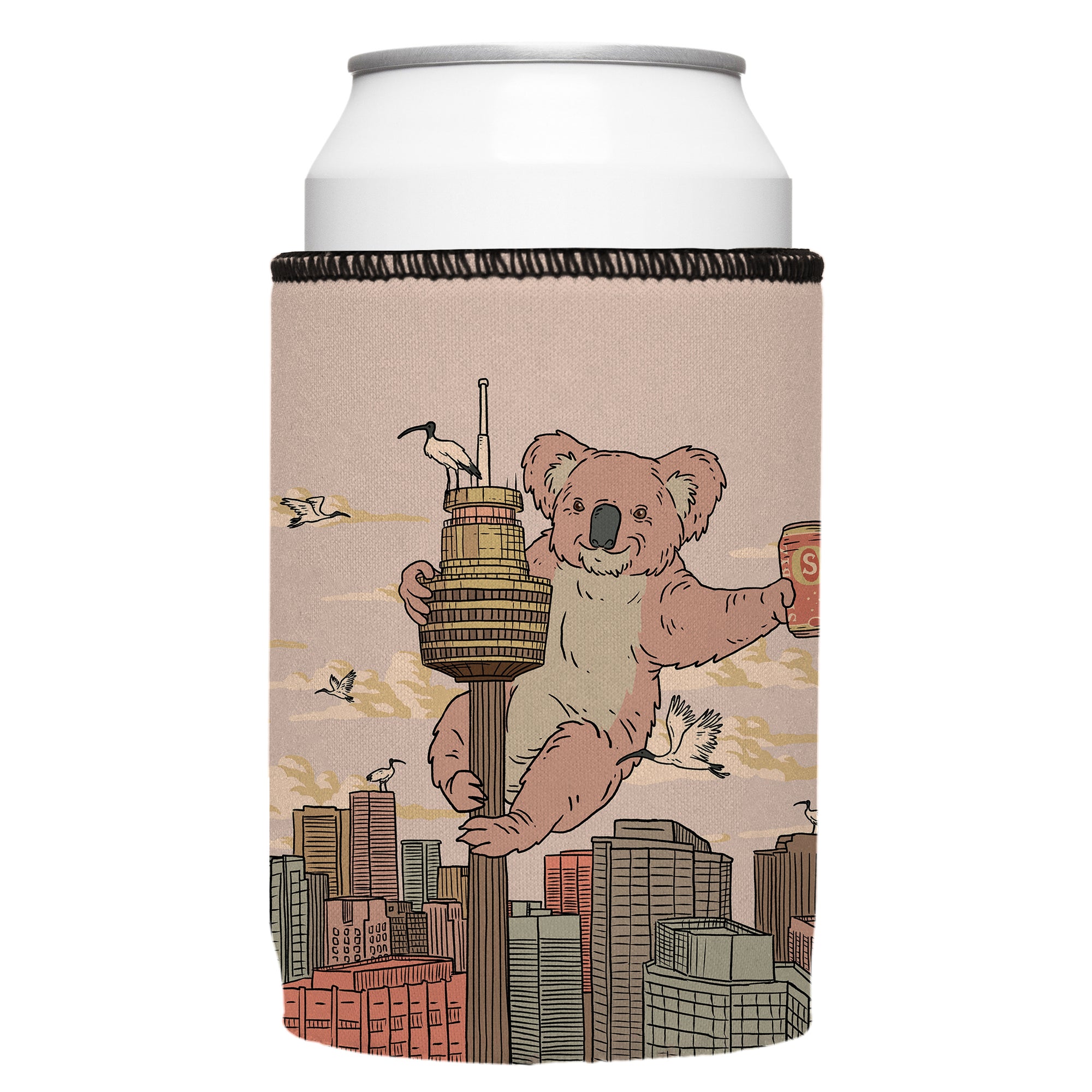 Stubbyz x Aidan Howes Koala Point Tower Stubby Cooler