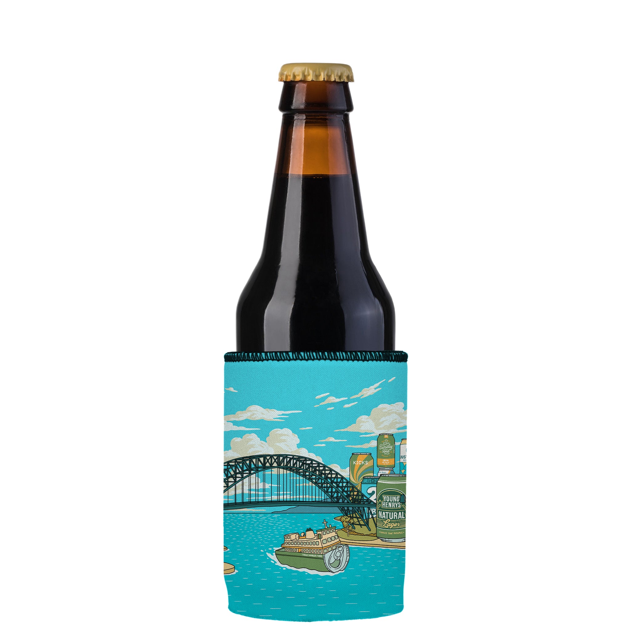 Stubbyz x Aidan Howes Sydney Harbeer Stubby Cooler