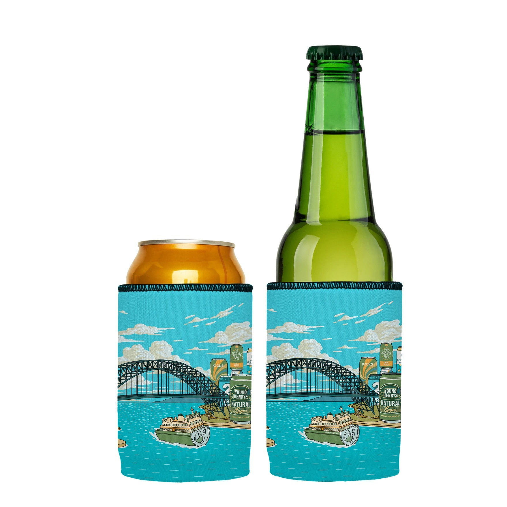Stubbyz x Aidan Howes Sydney Harbeer Stubby Cooler