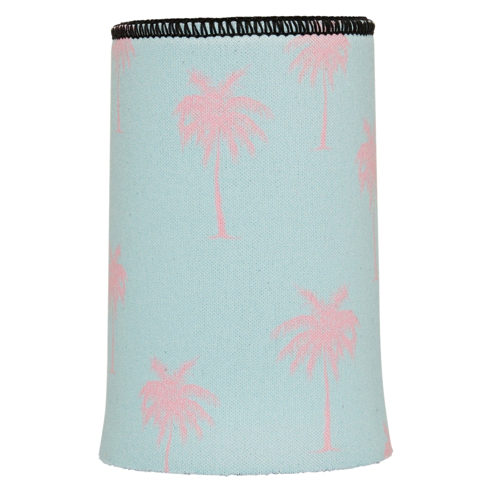 Stubbyz Palm Trees Pink Aqua Stubby Cooler