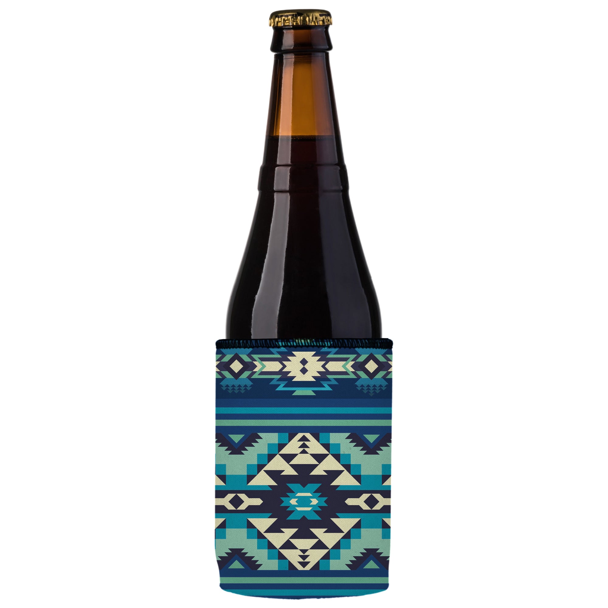 Stubbyz Blue Navajo Rug Stubby Cooler