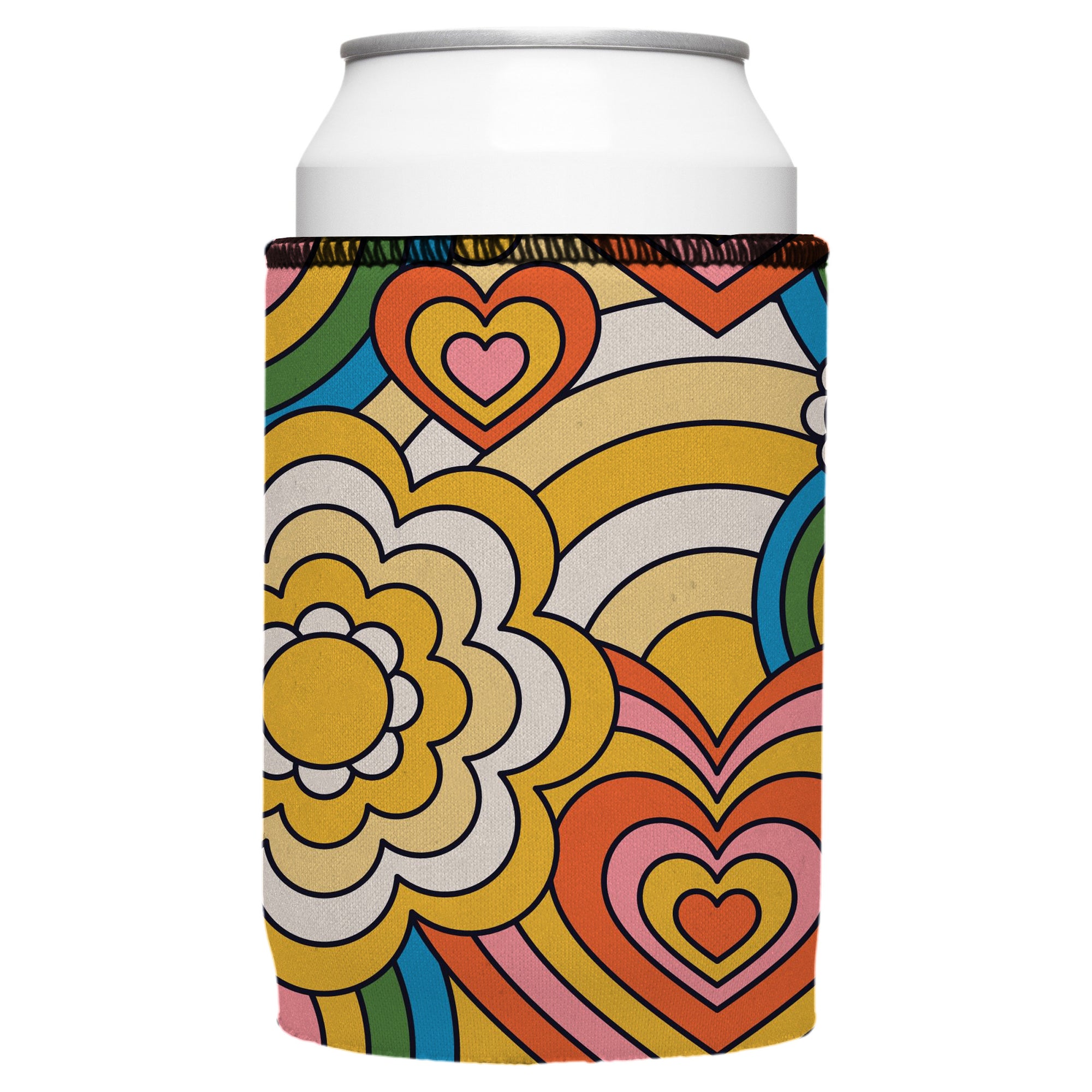 Stubbyz 60s Hearts Stubby Cooler