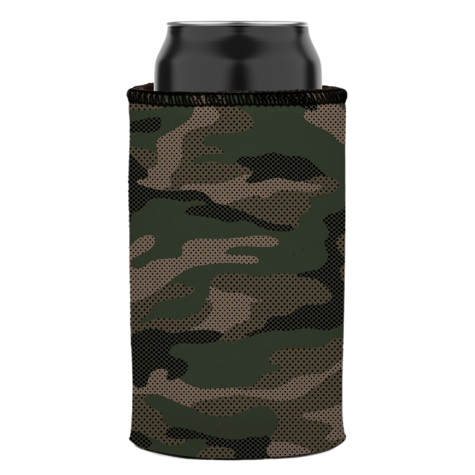 Stubbyz Green Camo Dot Pattern Stubby Cooler