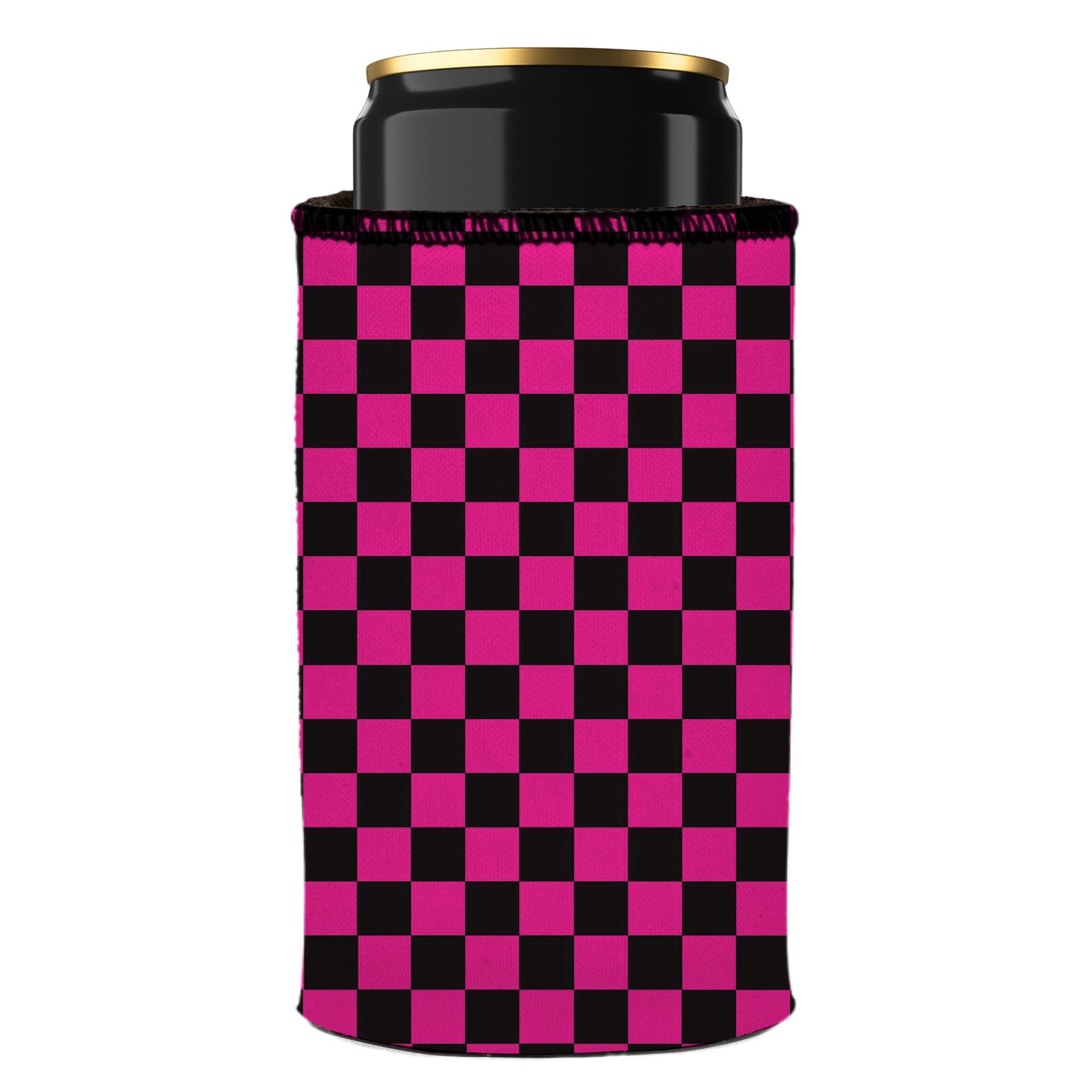 Stubbyz Pink Checkerboard Stubby Cooler